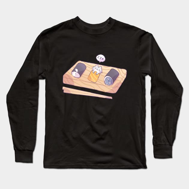 Sushi blanket Long Sleeve T-Shirt by Milkkoyo